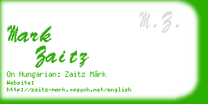 mark zaitz business card